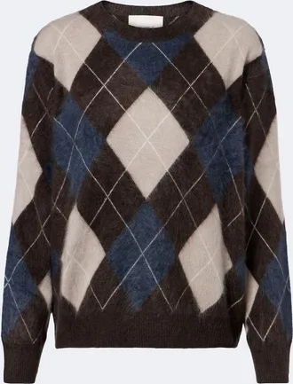 Lisa Yang Margy argyle cashmere sweater
