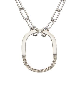 Meshmerise 18K Over Silver 0.20 Ct. Tw. Diamond Necklace