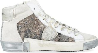 Philippe Model Hoge Top Sneakers voor Vrouwen - Dames - Sneakers - Grijs - 39 EU - Schoenen