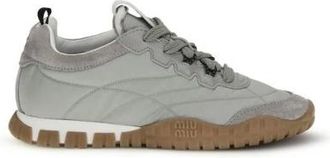 Miu Miu Sneakers, female, Gray, Size: 10 US Polyamide Athletic Sneakers