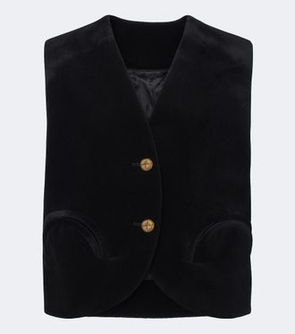 Blaz&eacute; Milano Blaz&eacute; Milano Gliss cotton velvet vest