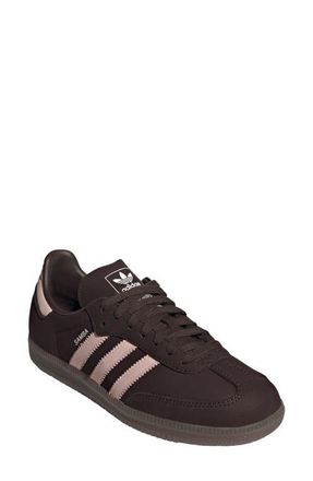 adidas Gender Inclusive Samba OG Sneaker in Aurora Coffee/Pink/White at Nordstrom, Size 11.5 Womens