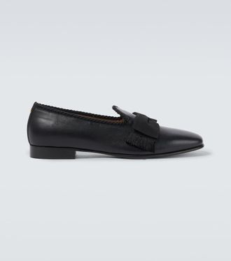 Valentino Garavani Bowow bow-detail leather loafers