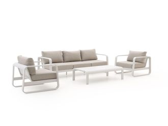 Forza Furniture Forza Liri stoel-bank loungeset 4-delig