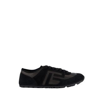 Balmain Racer 45 Leather Trainers - male - Balmain - Sneakers - Black - 10 UK - Shoes