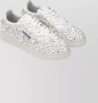 Autry floral low-top sneakers rubber sole