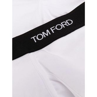 Tom Ford Logo Waistband Briefs - White