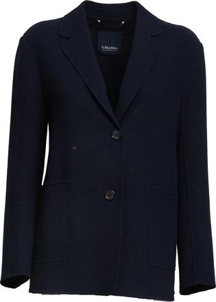 Max Mara Giacca monopetto - Dames - Blazers - Blauw - XL - Jassen