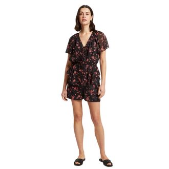 Ted Baker Dames/Dames Geweven Peplum Top (Zwart)