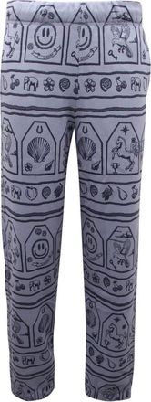 Ganni Broeken, Dames, Blauw, S, Katoen, Heather Trainingsbroeken T3014