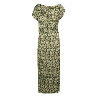 Americandreams Camelia Dress - Dames - Maxi kleedjes - Groen - S - Kleedjes