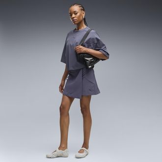 Puma Gonna elasticizzata a 4 vie PUMATECH SENSE da donna, Abbigliamento, Grigio, XL