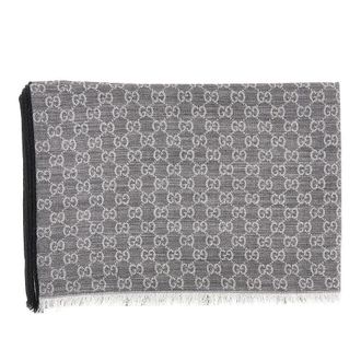 Gucci Jacquard silk and wool-blend scarf Man One Size