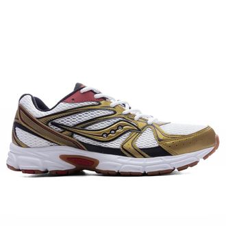 Saucony Saucony Ride Millennium S70812-74 Mens White Metallic Gold Running Shoes MEW540