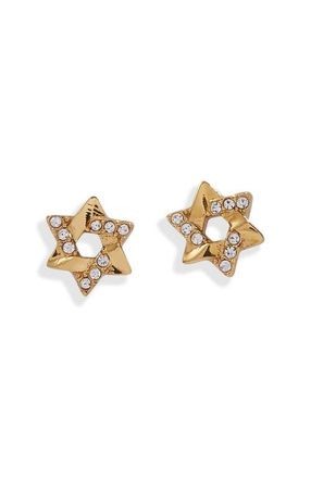 Alex and Ani Star Of David Mini Stud Earrings in Gold at Nordstrom