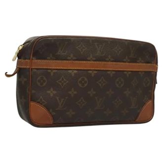 Louis Vuitton Pre-owned Canvas clutches - Dames - Pre-owned - Bruin - Maat: ONE Size Leer