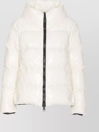 Herno glossy high neck quilted shiny finish