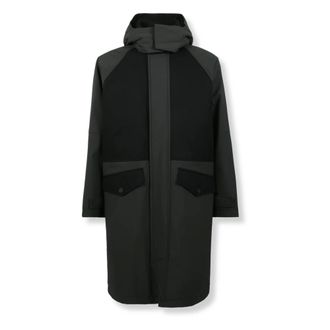 Herno Matte Twill Parka - Heren - Mantels - Zwart - Maat: S Katoen