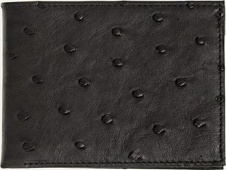 Abas Ostrich Bi-Fold Wallet