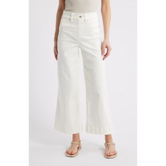 Spanx SPANXshape EveryWear Cropped Wide Leg Jeans in Chalk Wash at Nordstrom Rack, Size X-Large