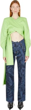 Ninamounah Seahorse Wrap Top - female - Ninamounah - Blouses - Green - L - Blouses & Shirts