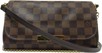 Louis Vuitton Pre-owned Cross Body Bags, female, Brown, Size: ONE SIZE Pre-owned Vintage Canvas Cross Body Bag
