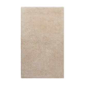 Wecon Home Alfombra de ba&ntilde;o beige de algod&oacute;n 80x150