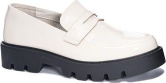 Chinese Laundry Chinese Laundry Playback Loafers Womens US 10 Cream Patent Platform Shoes KHD651