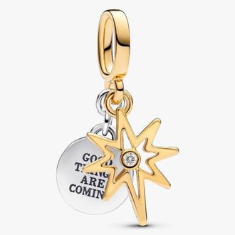 Pandora Engravable North Star Lab-Grown Diamond Dangle Charm
