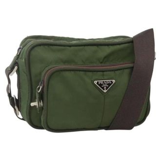 Prada unisex, Pre-owned, Groen, Maat: ONE Size Nylon