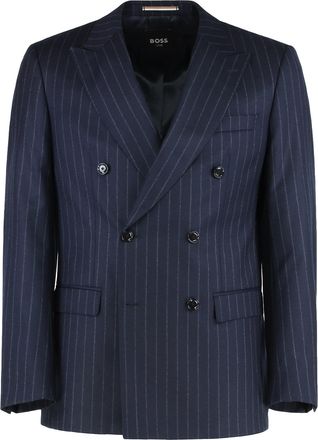 HUGO BOSS I Wear A Slim Fit Two-piece Suit Made Of Virgin Wool