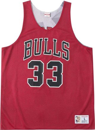 Mitchell & Ness NBA Reversible Mesh Tank Chicago Bulls Scottie Pippen TMTK3208-CBUYYSPISCAR