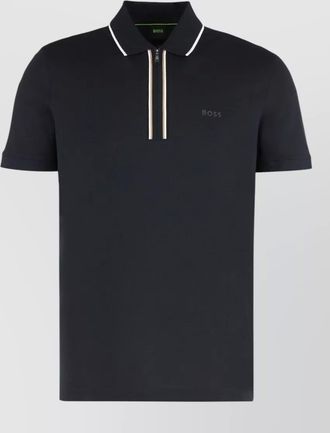 HUGO BOSS stretch cotton short sleeve polo shirt