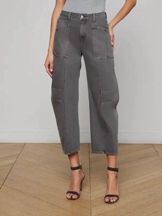 L'agence Cody High Rise Rodeo Jean In Medium Grey