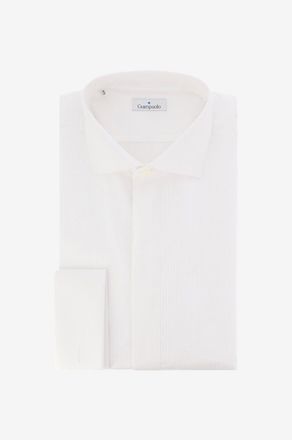Giampaolo Lang&auml;rmeliges Hemd aus Baumwolle