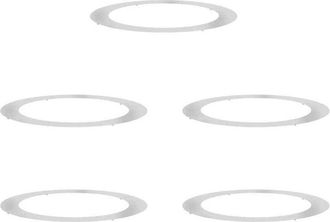 vidaXL Anillos Planos Para &Aacute;rboles 5 Pcs Plateado &Oslash;90 / 120 Cm Vidaxl