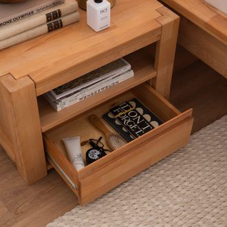 Ars Natura home24 Massivholznachtkommode ParosWood