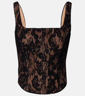 Self Portrait Lace corset top