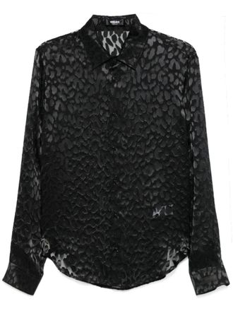 Versace leopard-print shirt - Black