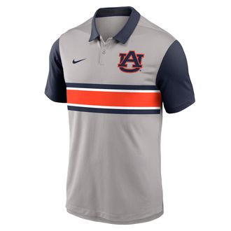 Nike Auburn Vapor Nike Mens Dri-FIT College Polo in Grey | 00HT0F0NAUN-B3F
