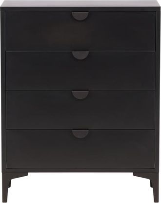 VE DESIGN Design Kommode Piring 100 x 78 cm, Schwarz