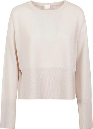 C.T. Plage Trui met ronde hals - Dames - Cashmere truien - Wit - M - Kasjmier - Truien & Vesten