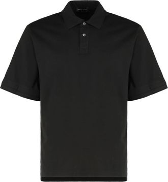 Roberto Collina Katoenen polo shirt - Heren - Polos - Zwart - M - Katoen - Tops