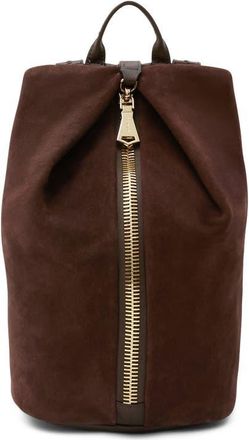 Aim&eacute;e Tamitha Leather Backpack in Fudge Suede at Nordstrom