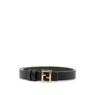 Fendi Black FF Buckle Belt