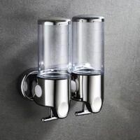 OEM Dispensador De Jab&oacute;n Mural Crezuo De 1000 Ml, Transparente, Abs Y Acero Inoxidable, Tipo Pulsador, Para Ba&ntilde;o Y Cocina