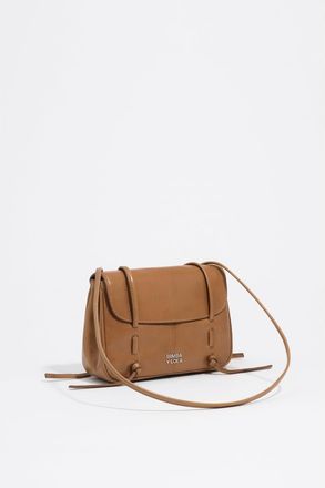Bimba & Lola Mini Leather Flap Lolita Bag in Honey at Nordstrom