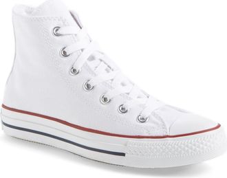 Converse Chuck Taylor All Star High Top Sneaker in Optic White at Nordstrom, Size 12.5 Womens