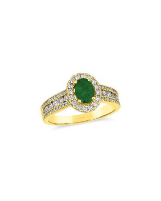 Le Vian 14K 1.21 ct. tw. Diamond & Emerald Cocktail Ring