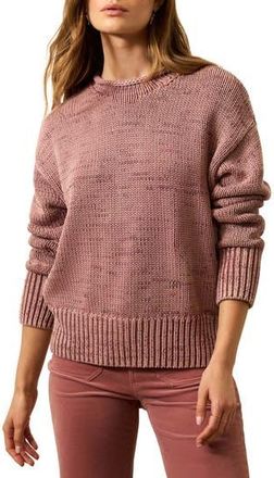 Faherty Sunwashed Roll Neck Sweater in Nostalgia Rose at Nordstrom Rack, Size Xx-Large